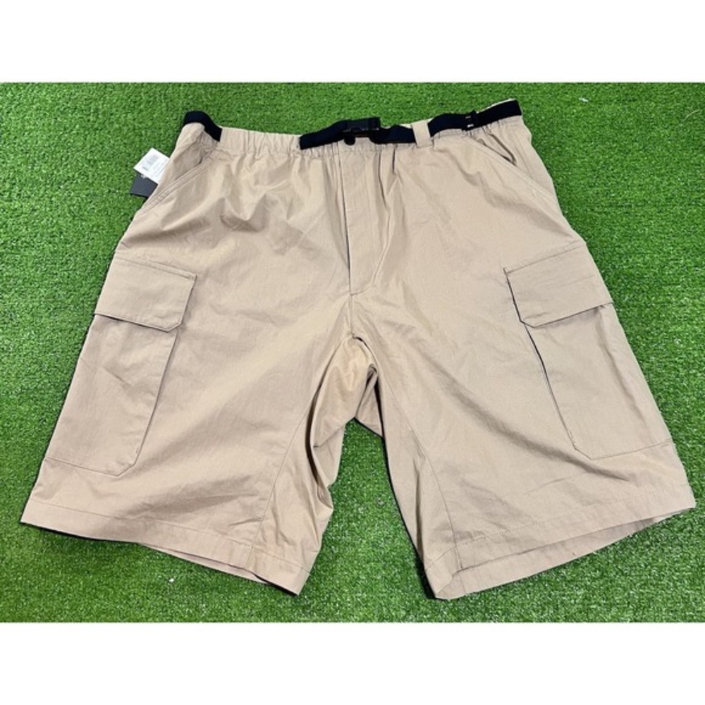 Y2K Hiking Shorts XL Khaki Cargo Shorts Baggy 12" Inseam Nautica Competition NWT